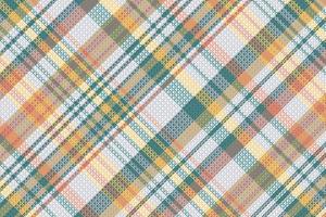 Tartan plaid pattern with texture and summer color. vector