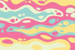 Flat abstract psychedelic groovy background. vector