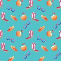 Summer seamless pattern. Repeat pattern. vector