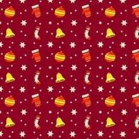 Hand drawn christmas pattern design background. Vector. vector