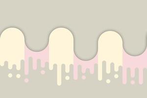 Abstract rounded lines with pastel colors background. vector