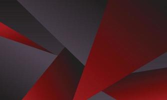 Red and black gradient triangle background. vector