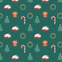 Hand drawn christmas pattern design background. vector