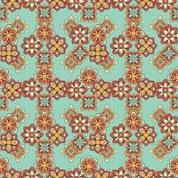 Abstract seamless groovy flower background. vector