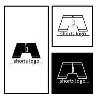 Logo line art pants vector design