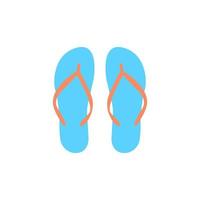 Flip-flop isolated on a white background. Vector illustration.