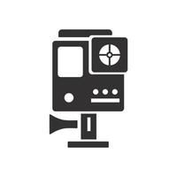 Action camera icons  symbol vector elements for infographic web