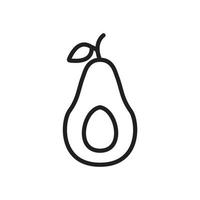 Avocado icons  symbol vector elements for infographic web