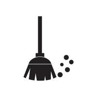 Broom icons  symbol vector elements for infographic web