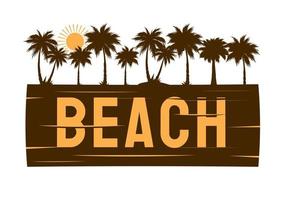 summer beach simple poster design