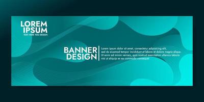 Abstract Blue Fluid Wave Banner Template vector