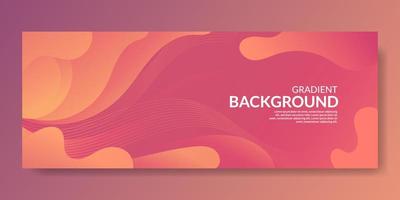 Abstract Pink Fluid Wave Banner Template vector