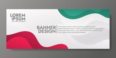 Abstract White Fluid Wave Banner Template vector