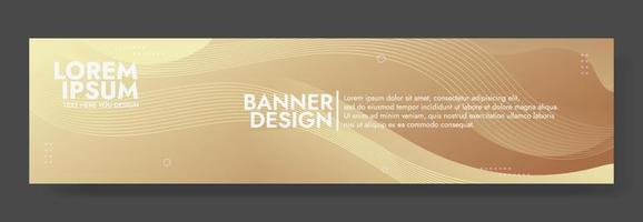 Abstract  Fluid Wave Banner Template vector