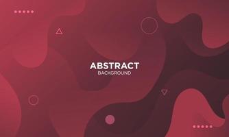 Abstract Red Fluid Wave Background vector