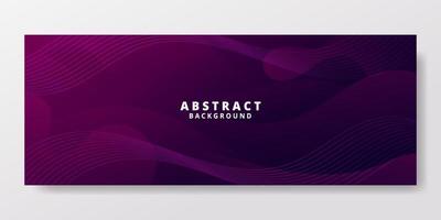 Abstract Violet Fluid Wave Banner Template vector