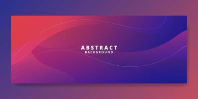 Abstract Violet Fluid Wave Banner Template