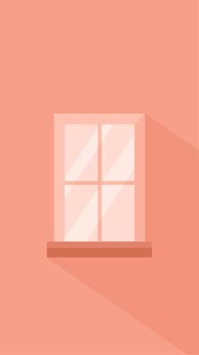simple pink window background with bright sunlight suitable for cellphone wallpaper and other design templates