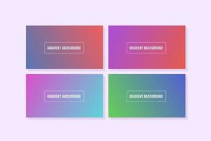 set of abstract gradient vector backgrounds with various colors for design templates like business cards, advertisements, wallpapers, banners and more with modern and elegant style