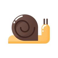 snail flat gradient style icon. vector illustration for graphic design, website, app