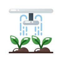 watering flat gradient style icon. vector illustration for graphic design, website, app