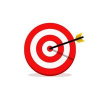 abstract target vector illustrations. the target for archery sports or business marketing goal. target focus symbol sign