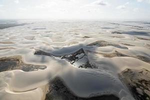 Lencois Maranhenses National Park. Dunes and rainwater lakes landscape. Barreirinhas, MA, Brazil. photo