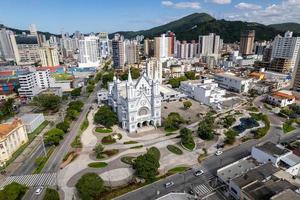 Brazil, MAR 2022 - The Matriz Church Igreja do Santissimo Sacramento in Itajai, Santa Catarina, Brazil. photo