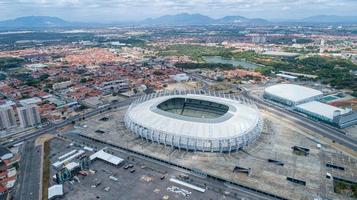 Brazil, OCT 2019 - Flying over the Placido Castelo Stadium photo