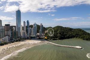 Brazil, MAR 2022 - Aerial of Balneario Camboriu city photo