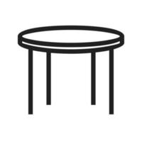 Conference Table Line Icon vector