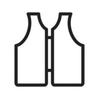 Life Jacket Line Icon vector