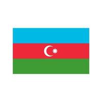 Azerbaijan Flat Multicolor Icon vector