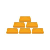Gold Flat Multicolor Icon vector