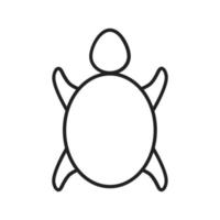 Turtle Line Icon vector
