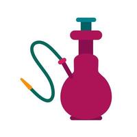 Hookah Flat Multicolor Icon vector