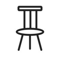 Chair Line Icon vector