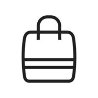 Handbag Line Icon vector