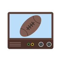 Rugby Match Flat Multicolor Icon vector