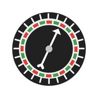 ruleta con flecha plana icono multicolor vector