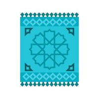 Carpet Flat Multicolor Icon vector