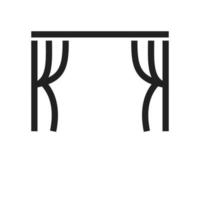 Stage Line Icon vector