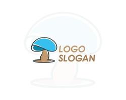 diseño de logotipo de hongo, diseño de vector de logotipo de hongo, diseño de vector de hongo colorido