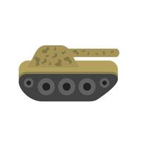 Tank Flat Multicolor Icon vector