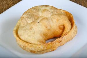 Uzbek pastry on plate photo