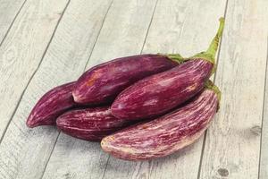 Vibrant tasty ripe Graffiti eggplant photo