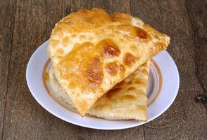 Cheburek on plate photo