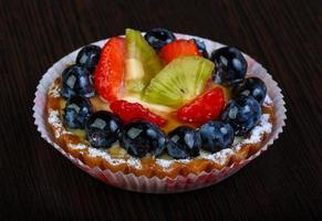 Pastry with berries photo