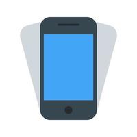 Smartphone Shake Flat Multicolor Icon vector