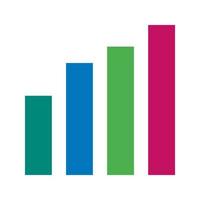 Line Chart Statistics Flat Multicolor Icon vector